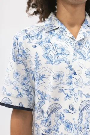 Bamboo Short Sleeve Patterned Shirt