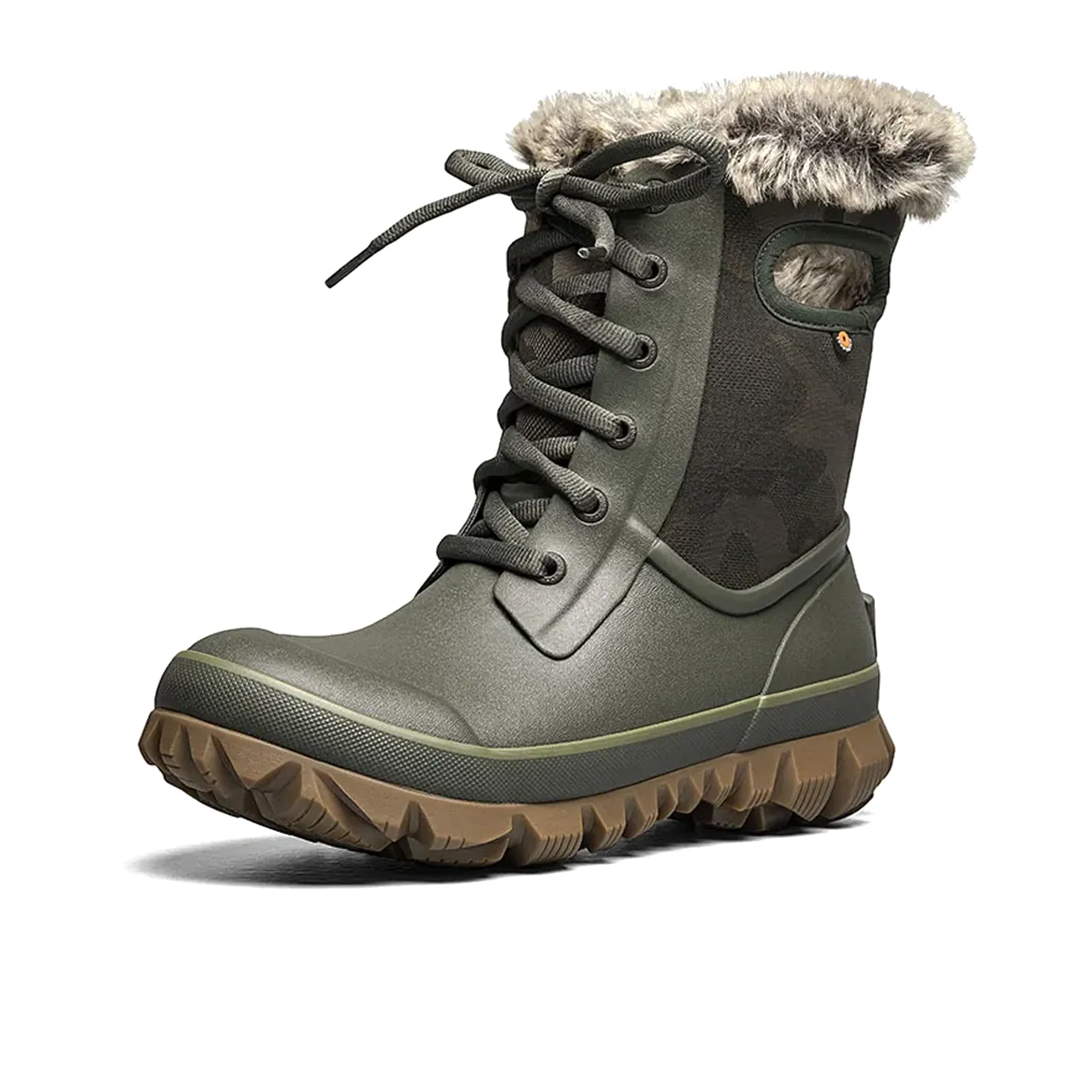 Bogs Arcata Tonal Camo Waterproof Winter Boot (Women) - Dark Green