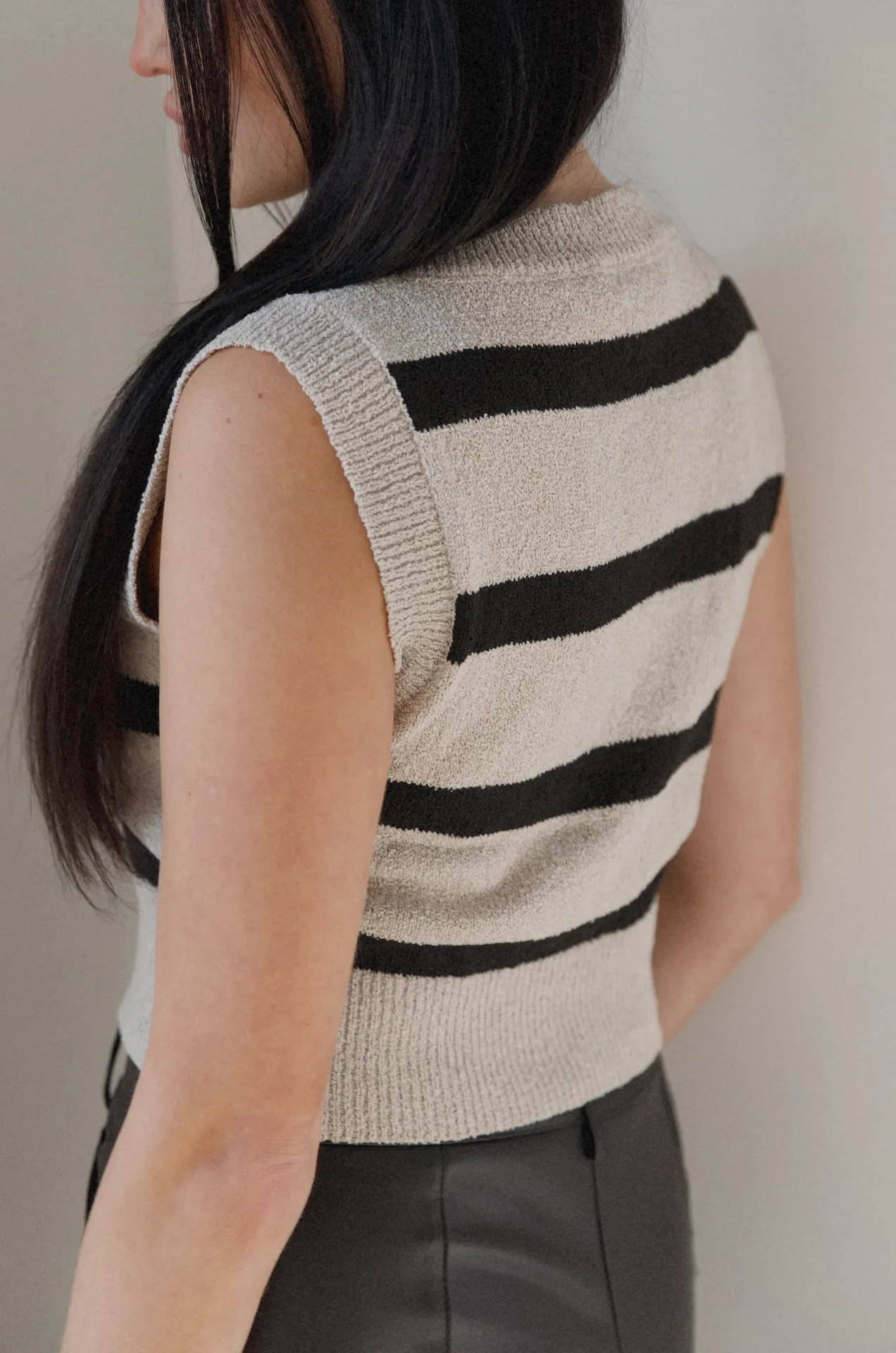 Brianna Striped Vest