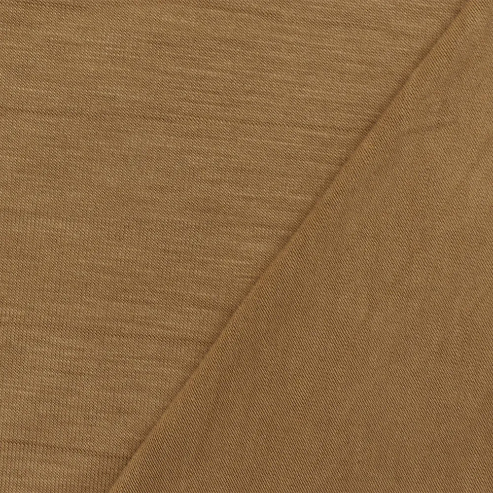 Brown Solid Stretch Spandex Rayon Modal Jersey Knit Fabric