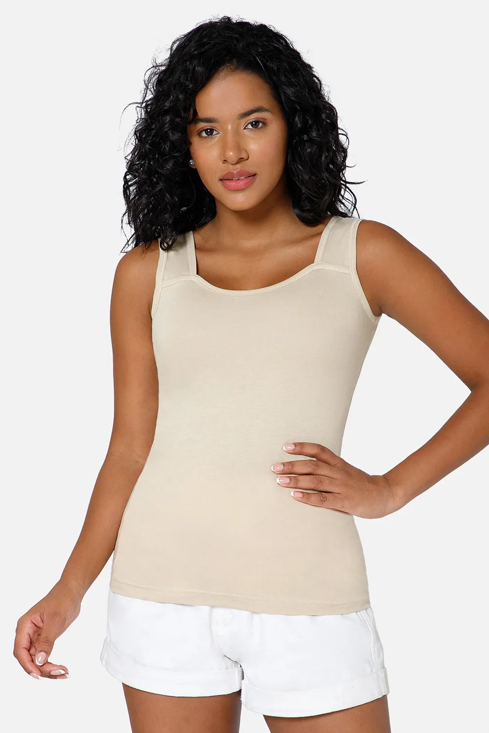 Full Coverage Sweat Absorbent Intimacy Cotton Tanktop - IN07