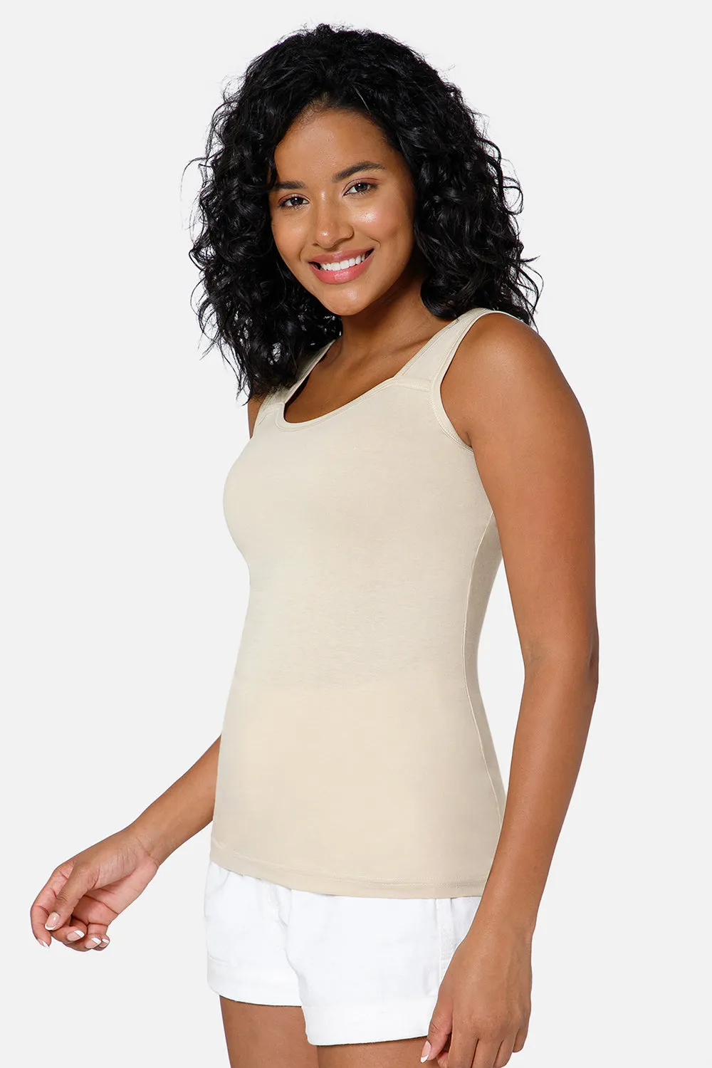 Full Coverage Sweat Absorbent Intimacy Cotton Tanktop - IN07