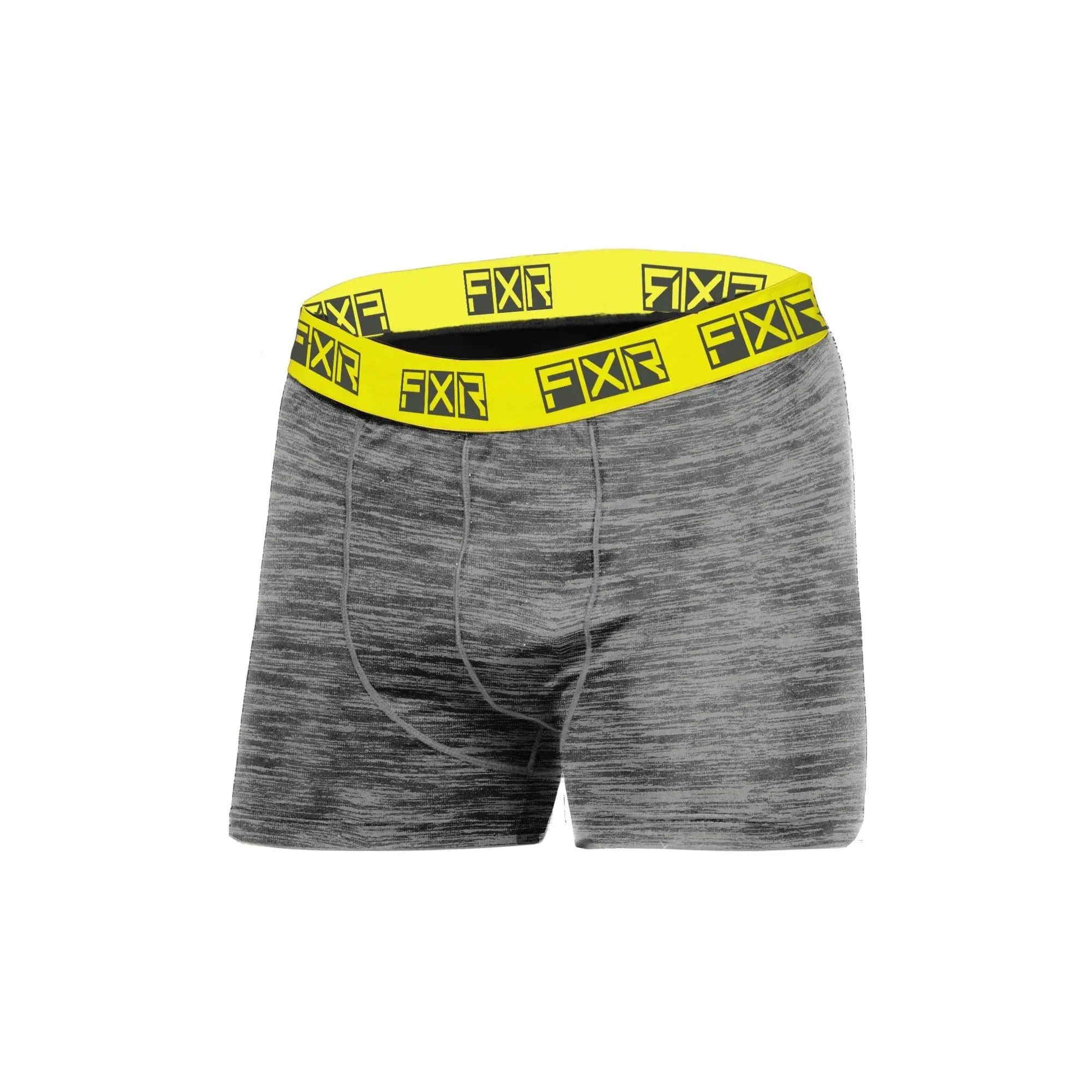 FXR  Grey Heather Hi-Vis Mens Atmosphere Boxer Brief Moisture-Wicking Elastic