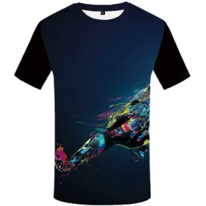 Galaxy Space T shirts Men Graffiti T shirts Funny Colorful T-shirts Graphic Harajuku T-shirts 3d Short Sleeve Hip hop Men women