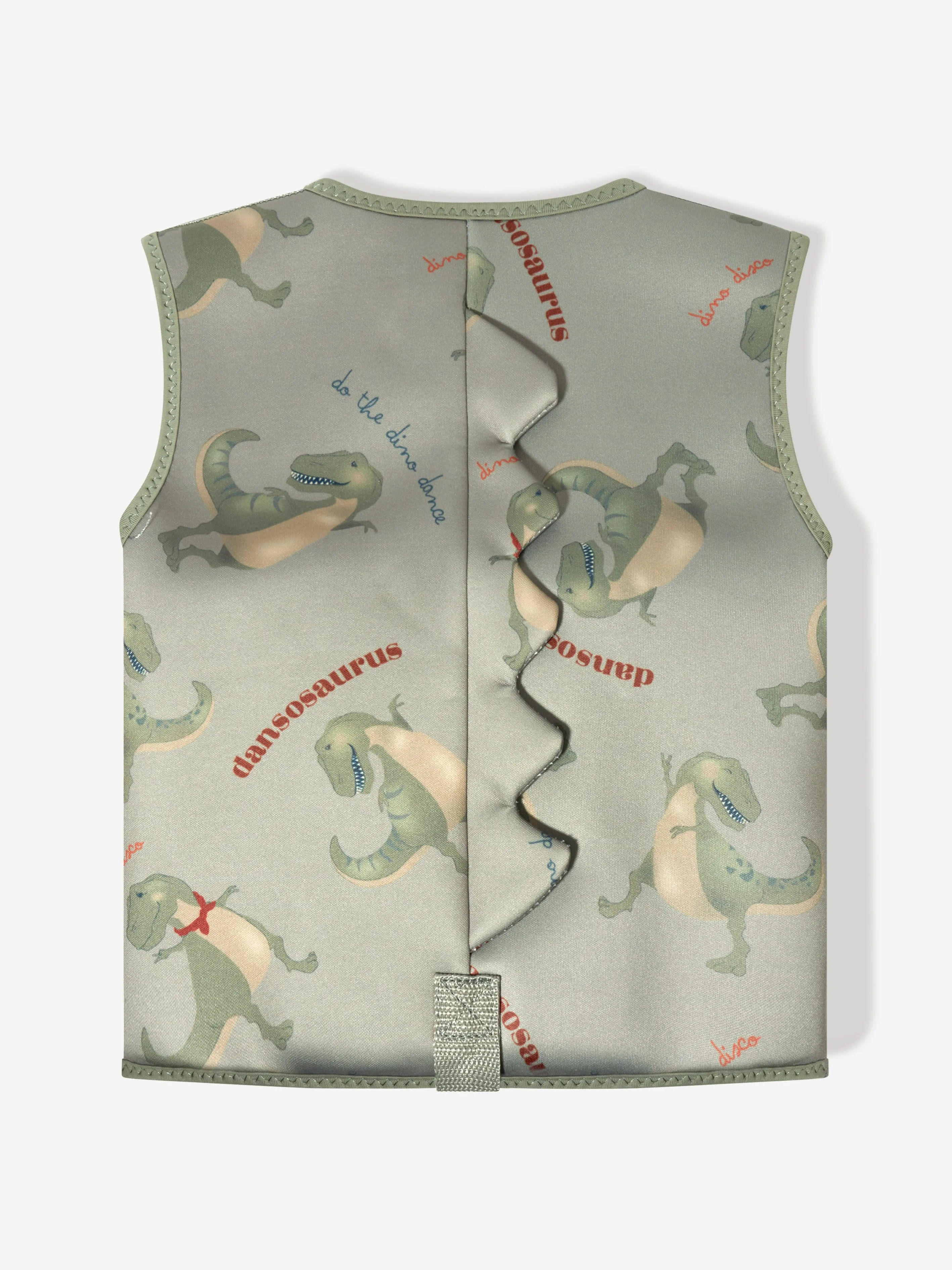 Konges Slojd Boys Dinosaur Neoprene Swim Vest in Green