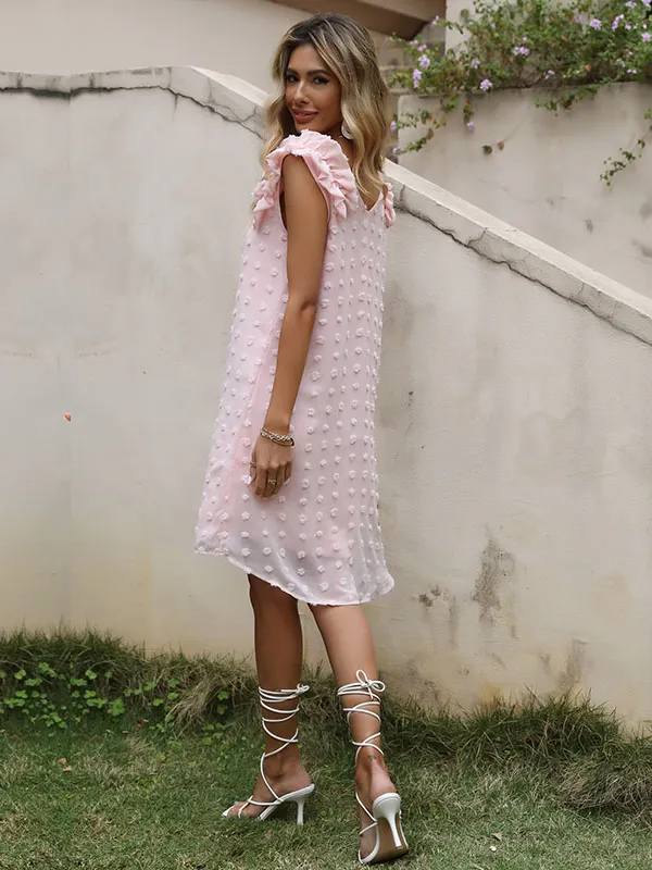 Light Pink Tiered Maxi Dress