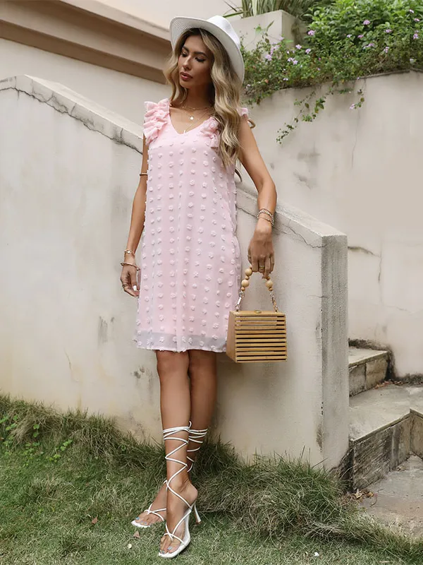 Light Pink Tiered Maxi Dress