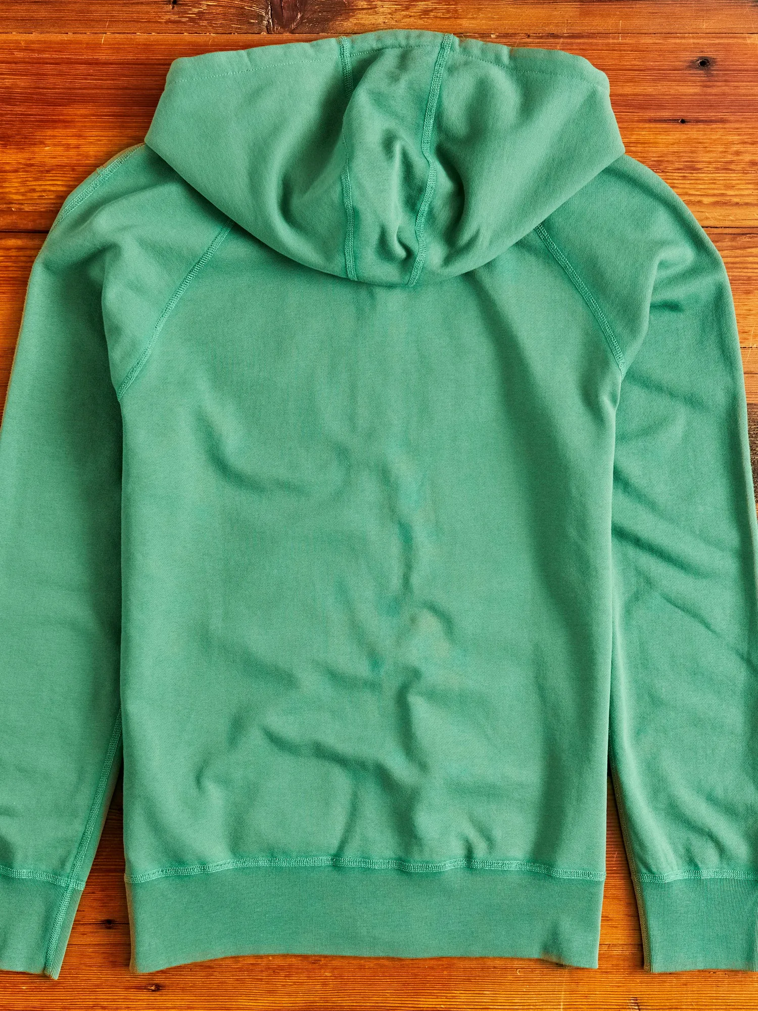 Lightweight Zip Hoodie in Lawn Green