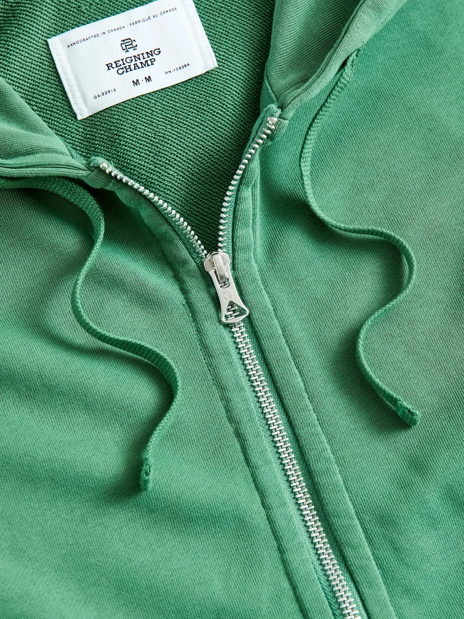 Lightweight Zip Hoodie in Lawn Green