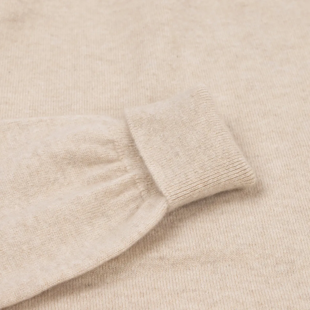 Linen Elgin 2ply Roll Neck Cashmere Sweater