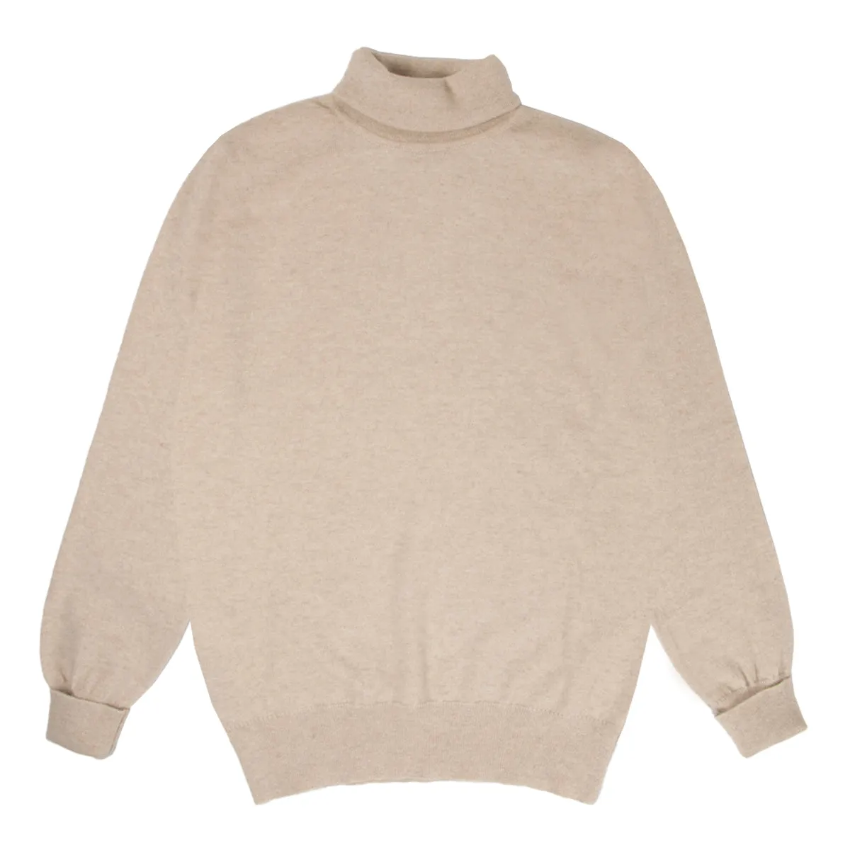 Linen Elgin 2ply Roll Neck Cashmere Sweater