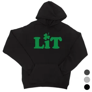 Lit Shamrock Unisex Saint Patrick's Day Hoodie Funny Irish Gift