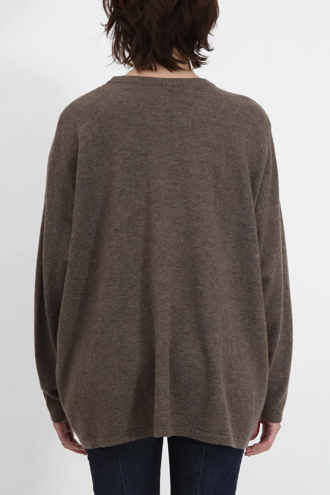 MARLOW OVERSIZED BOXY CREW IN CASHMERE BLEND