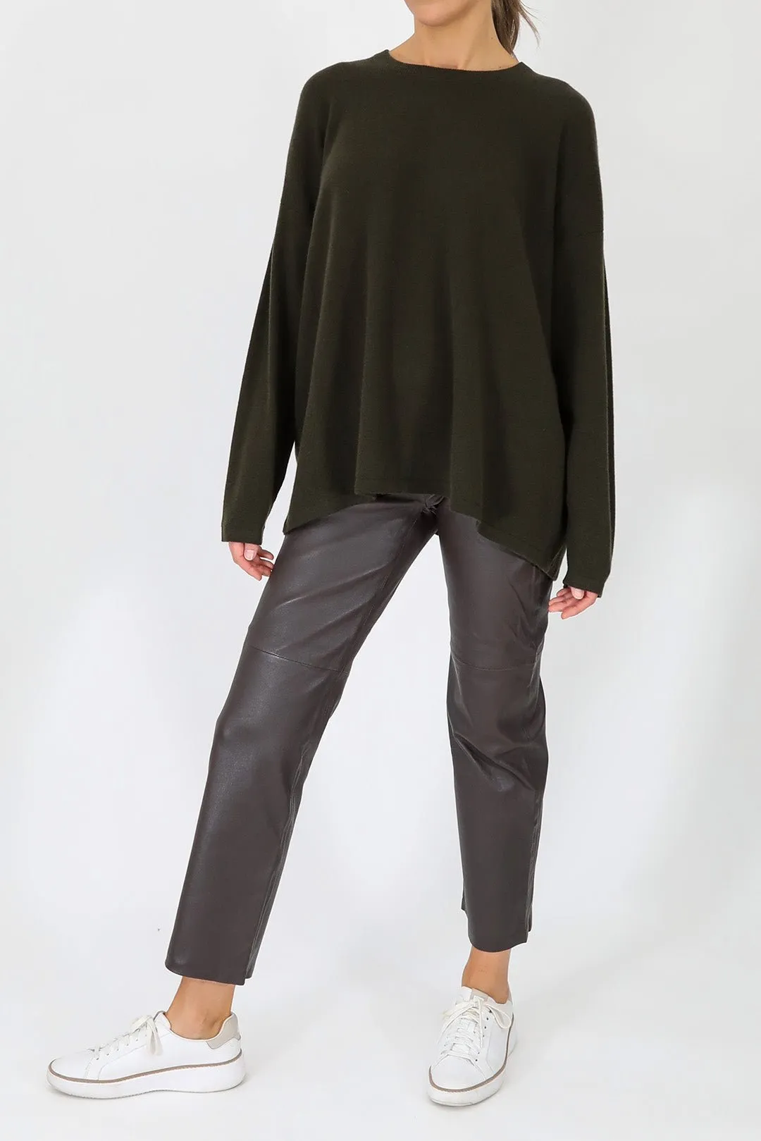 MARLOW OVERSIZED BOXY CREW IN CASHMERE BLEND