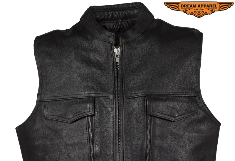 Motorcycle Club Vest With Pockets