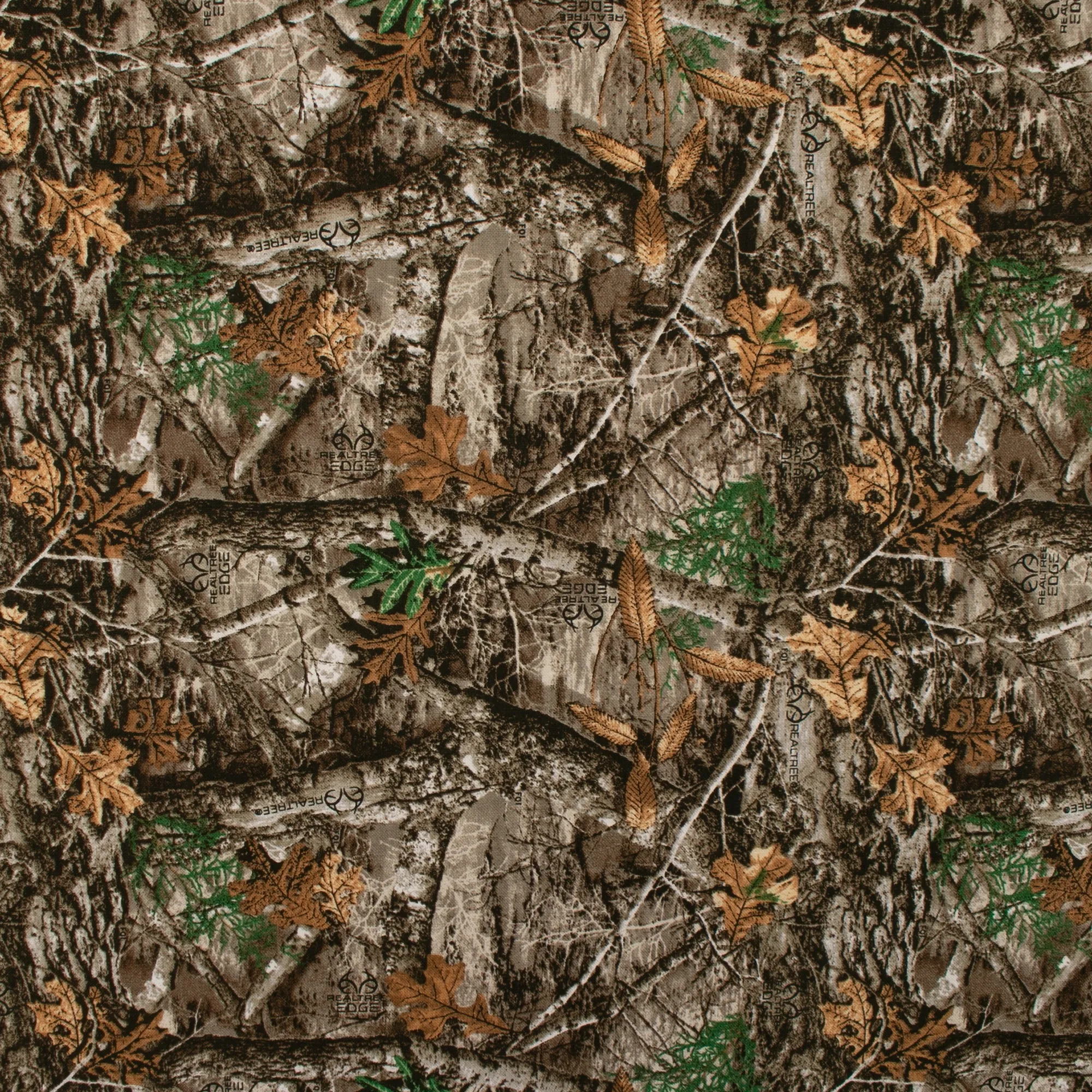 Printed cotton - REAL TREE - Brown / Beige