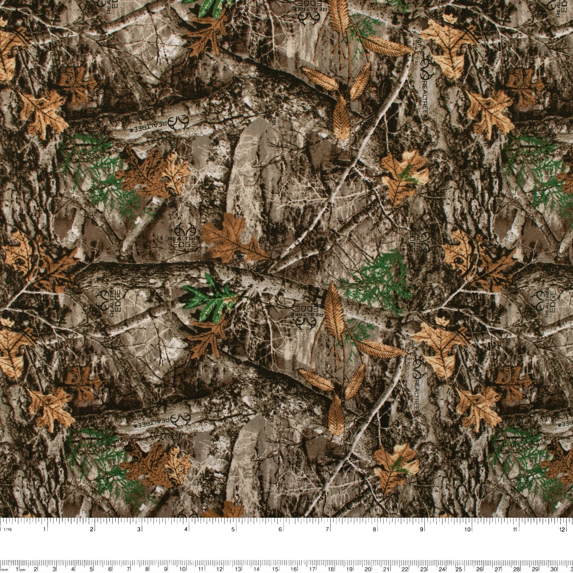 Printed cotton - REAL TREE - Brown / Beige