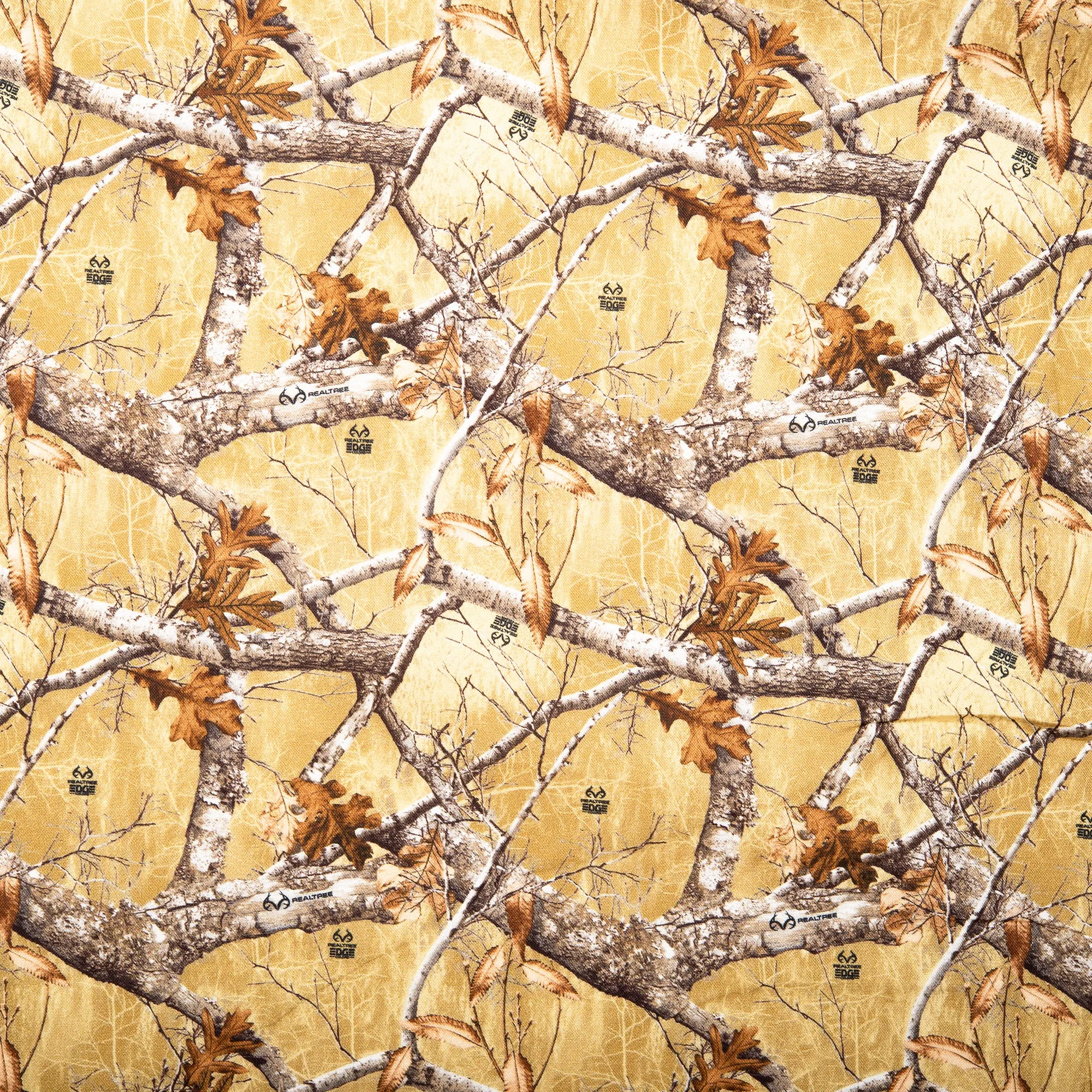 Printed cotton - REAL TREE - Brown