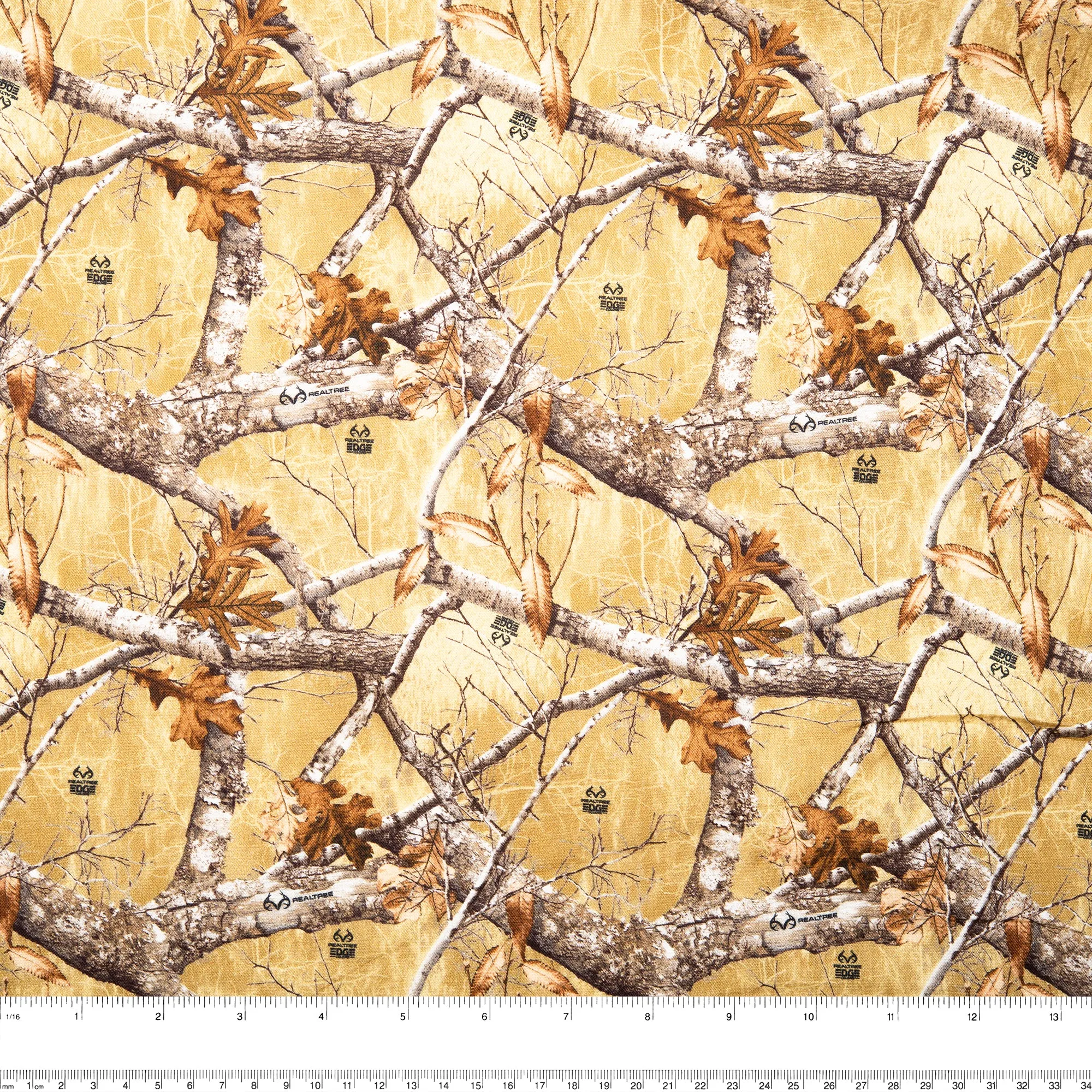 Printed cotton - REAL TREE - Brown