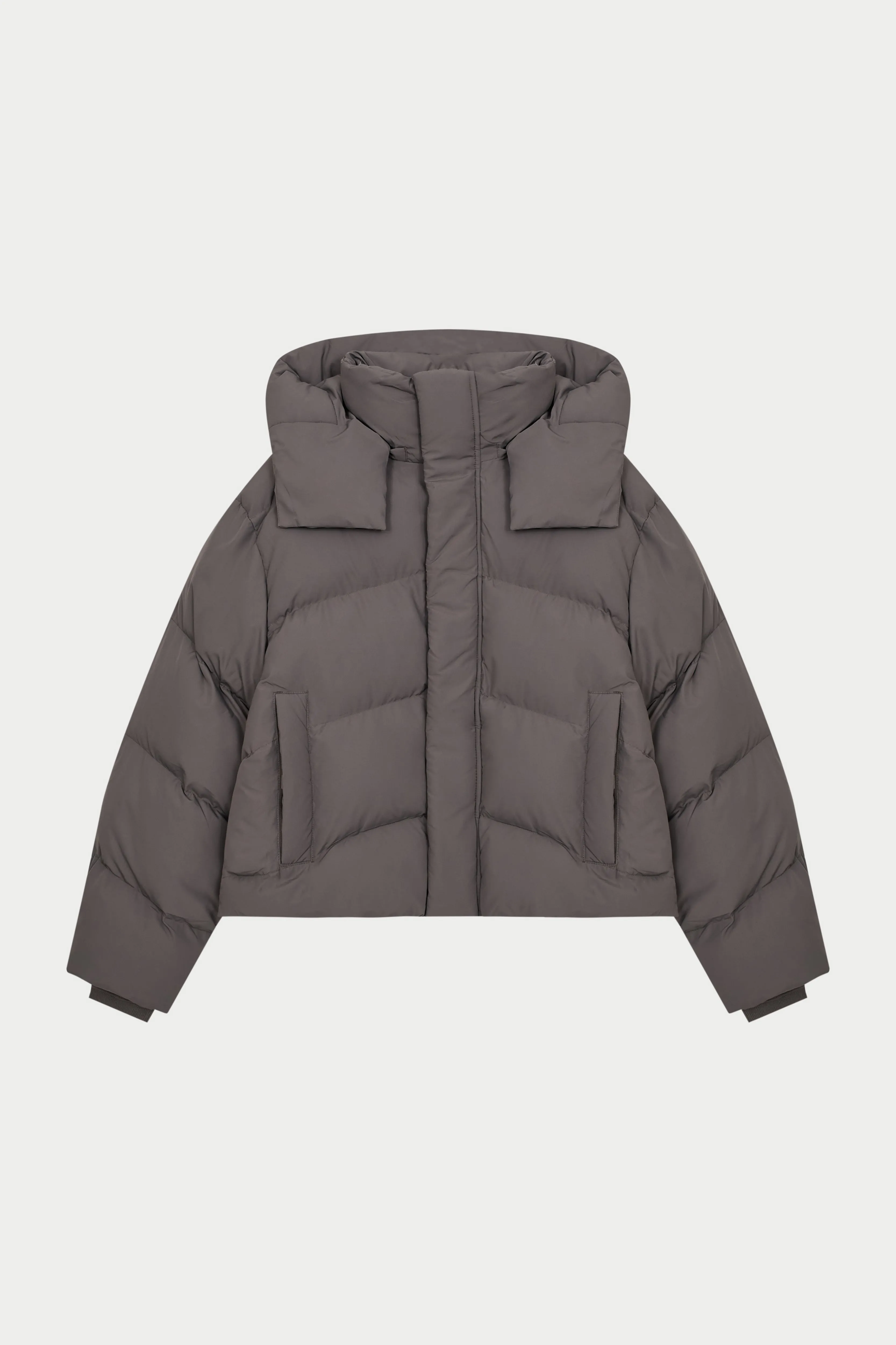 PUFFER COAT - BROWN