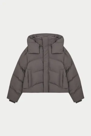 PUFFER COAT - BROWN