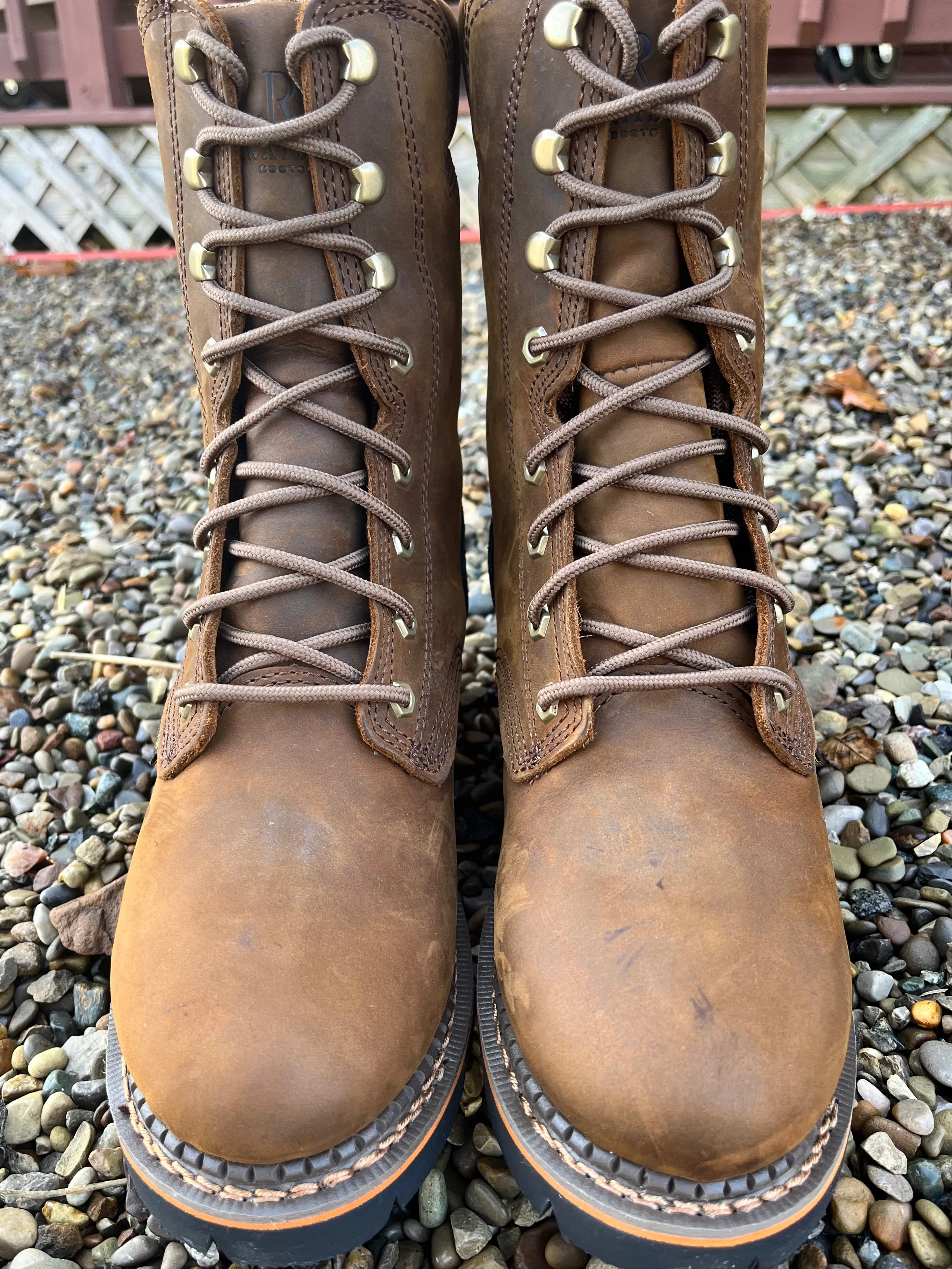 R. Watson Men’s 9” Insulated Waterproof Lace Up Logger Work Boot