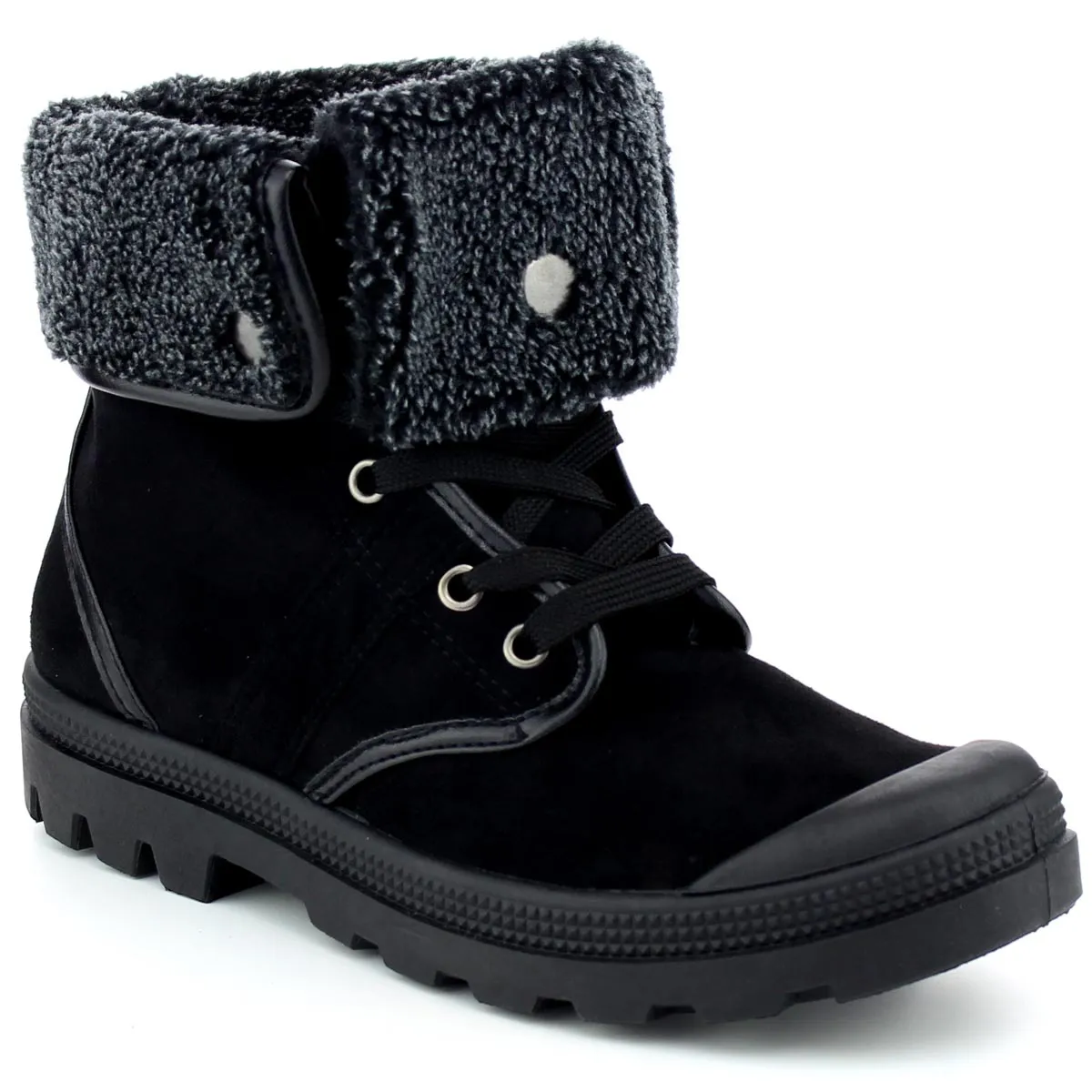 Refresh Footwear Women's Faux Shearling Fold Down Warm Winter Boot