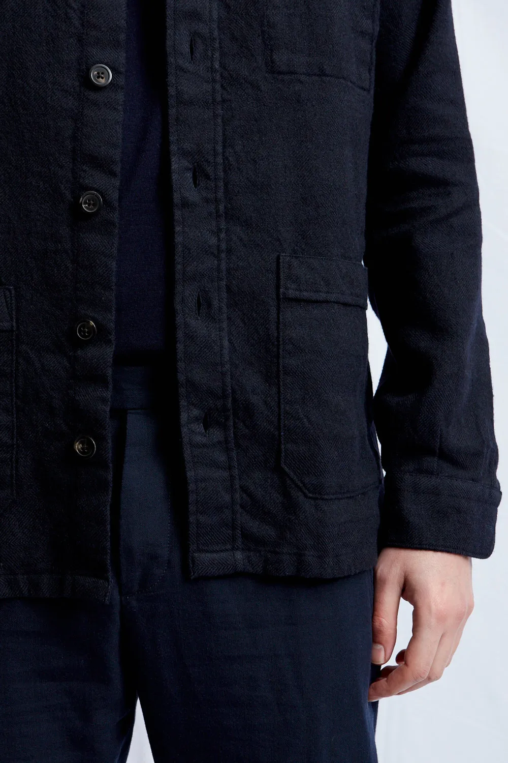 SERGIO hemp wool cotton navy 2233