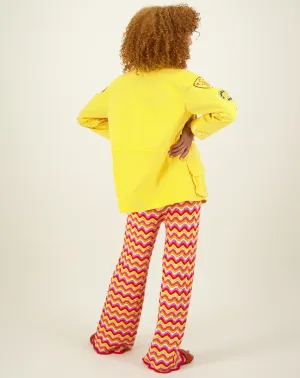 Sloane Utility Yellow Embroidery Jacket