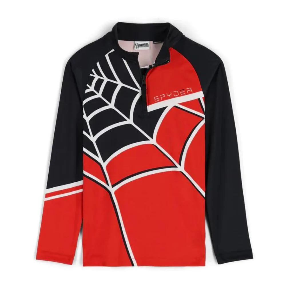 Spyder Big Boys Web Zipped Base Layer Top