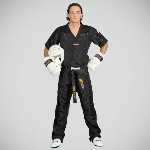 Top Ten Adult Mesh Kickboxing Pants Black/Black