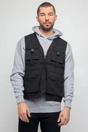 Utility Buckled Pocket Vest