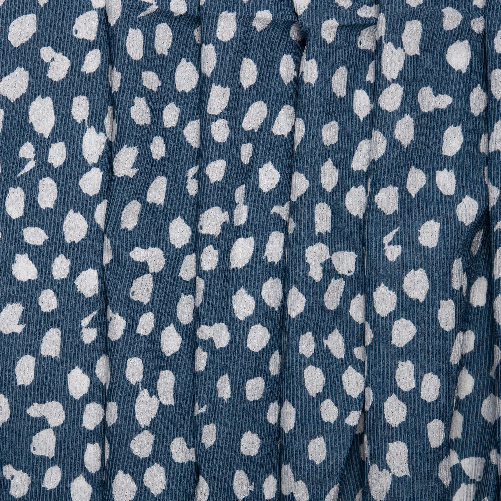 Viscose - CHLOE - Abstract dot -  Blue