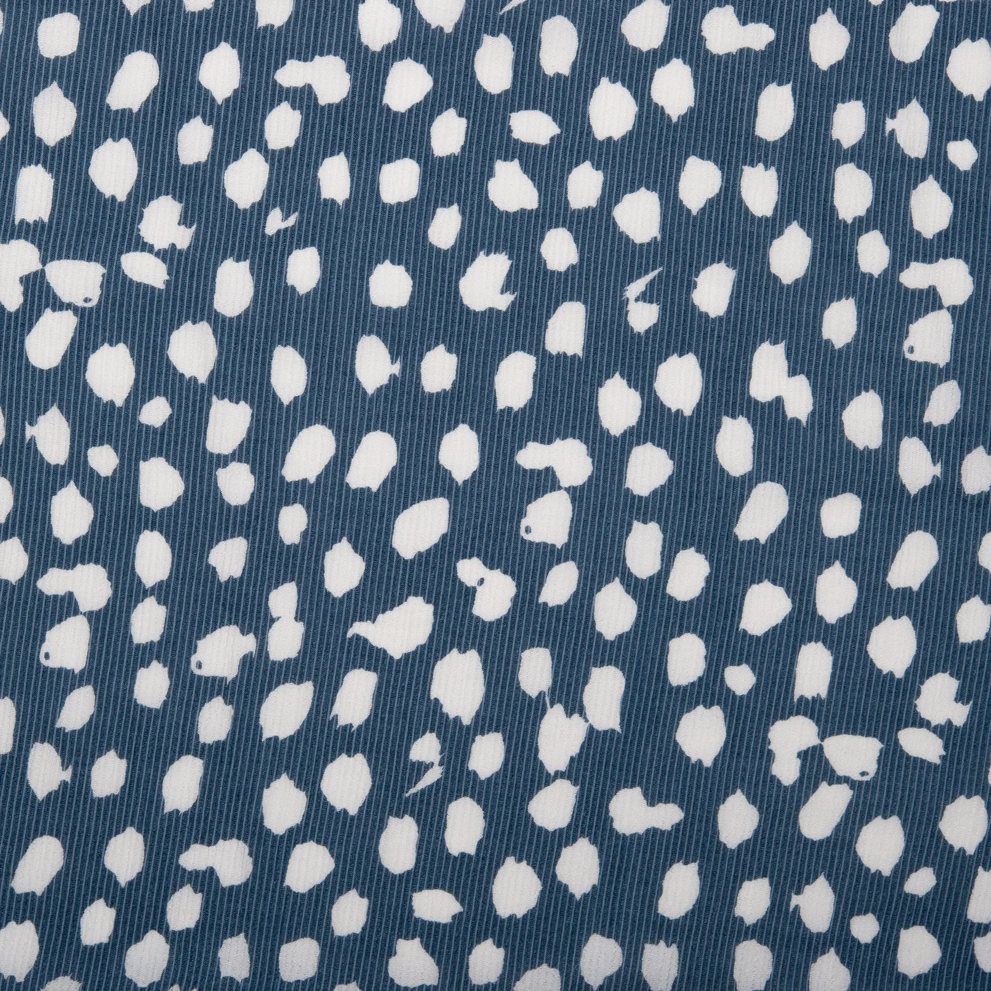 Viscose - CHLOE - Abstract dot -  Blue