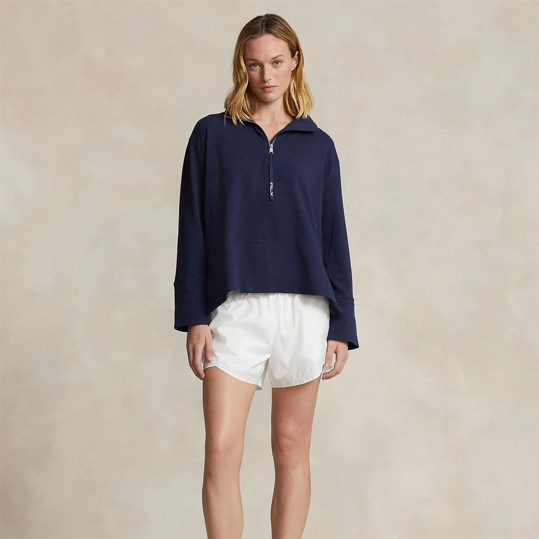 Womens Performance Funnelneck Pullover Refined Navy - SS24