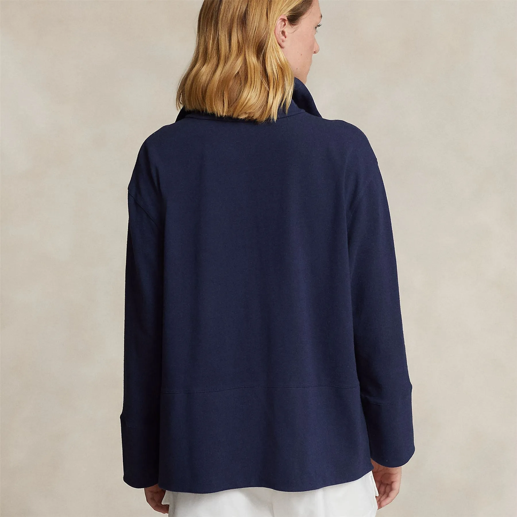 Womens Performance Funnelneck Pullover Refined Navy - SS24