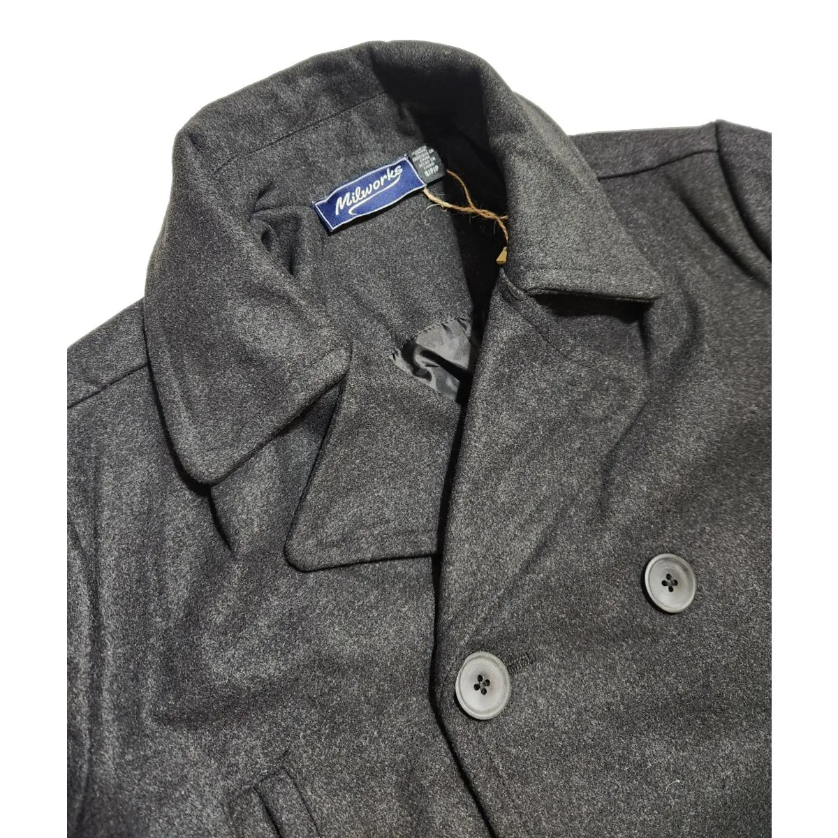 Wool Peacoat Charcoal