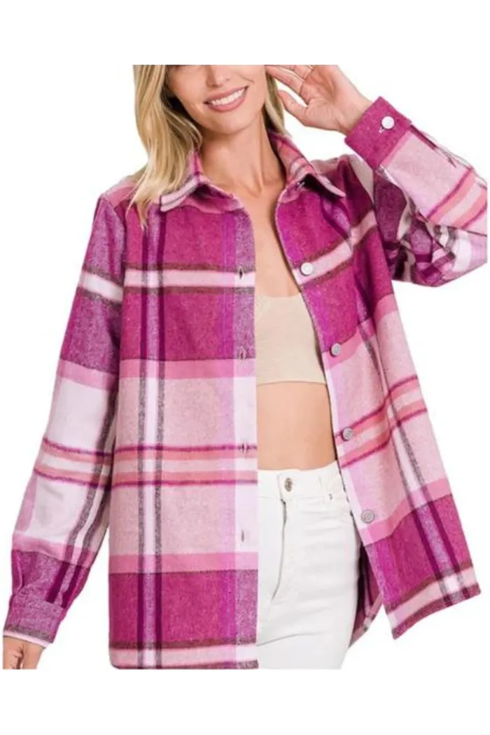 Yarn Dyed Plaid Shacket